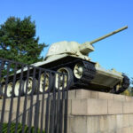 T-34-Panzer am Sowjetischen Ehrenmal im Tiergarten – Gedenkstätte Schlacht um Berlin 1945